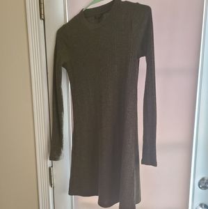 Topshop olive green dress